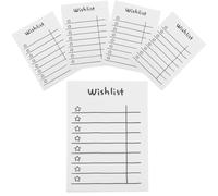 Veemoon 5 Books Multi-function to Do Pad with Non-stick Memo Papers for Students Writing Pad and Office Accessories, Thick Note Paper for Personalizing Work and Plan Organizing