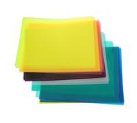 Veemoon 50 Sheets Colored Cellophane Sheets Translucent Craft Paper for DIY Wrapping Festival Decoration Light Diffusing Film Educational Art Projects and Kindergarten Handicrafts