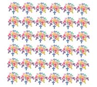 Veemoon 500Pcs DIY Plastic Cross Spacer Beads for Bracelet Making Lightweight Durable Acrylic Cross Charms for Jewelry Crafting and Creative Projects
