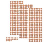 Veemoon 500Pcs Self Adhesive Mini Cork Pads, 12MM Non Slip Round Dots Natural Wood Furniture Bumper Coasters Flat Cork Silent Protection Pads Dots for Home Kitchen Furniture Door (12MM*1MM)