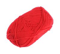 Veemoon 50g Milk Cotton Yarn 5 Strands Chunky Crochet Knitting Wool Super Soft and Comfortable Machine Washable Red Yarn for Hats Scarves Sweaters