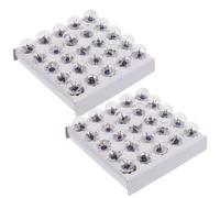 Veemoon 50Pcs 2.5V Miniature Screw Base Light Bulbs E10 for Student Electrical Experiments Tiny Flashlight Bulbs Micro Socket DIY Craft Kit