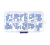 Veemoon 50pcs 3296w Adjustable Trim Potentiometer Resistors Set 500ω to 1m Ohm 3-pin High Precision Electronic Component Kit for Breadboard and Motherboard Projects