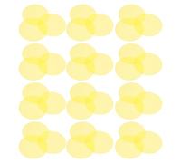Veemoon 50pcs 70mm Yellow Light Correction Gel Filters - Self-adhesive Plastic Warm LED Light Stickers for Home Studio Photography and DIY Atmosphere Lighting