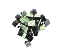 Veemoon 50pcs Adhesive Cable Holder Clips for Wire Management, Plastic Material, Sturdy and Convenient for Holding Wires, Suitable for Home and Office Use, Black Colour,