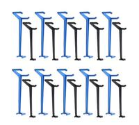 Veemoon 50pcs Adjustable Fruit Branch Spreader Set 25 Small Black and 25 Large Blue Plastic Bending Clamps for Garden Tree Limb Shaping and Branch Support