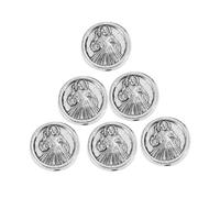 Veemoon 50pcs Antique Alloy Virgin Mary Charms - Round Beads for DIY Jewelry Making - for Rosary Necklaces Bracelets and Pendants Ideal Craft Supplies for Women