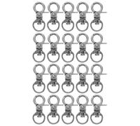 Veemoon 50pcs Bird Cage Door Lock - Anti Escape Parrot Cage Locks Prevent Claw Trigger Open - Heavy Duty Swivel Snap Hooks for Small Medium Large Birdcage Black