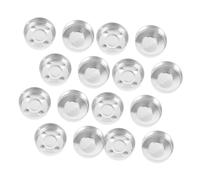 Veemoon 50Pcs Candle Cups for DIY Candle Making Empty Tealight Tins with Flat Pot Bottoms for Menorah and Home Decor