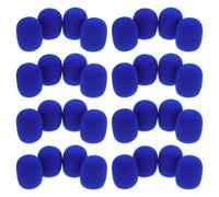 Veemoon 50Pcs Colored Microphone Windscreens Foam Covers Mic Wind Muff Sponge Filters Handheld Mic Protector for Karaoke and Audio Recording