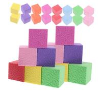 Veemoon 50pcs Colorful Foam Counting Cubes Geometric Math Manipulatives Blocks for Spatial Awareness and Number Learning Educational Building for Preschool and Kindergarten