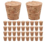 Veemoon 50pcs Cork Stoppers: Wine Bottle Corks - Tapered Wooden Plugs - Leakproof Soft Wood Stopper for DIY Crafts Beer & Liquor Bottles Apothecary Jars