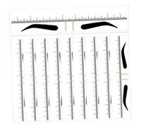 Veemoon 50pcs Disposable PVC Eyebrow Stencils Ruler for Accurate Shaping Eyebrow Makeup Tool for Women Easy to Use for Makeup Artists and DIY Enthusiasts