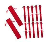 Veemoon 50pcs Drawstring Pen Pouch Soft and Protective Wraps for Writing Tools for Office School and Present