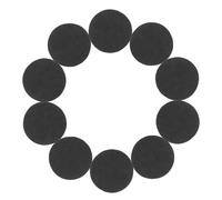 Veemoon 50pcs Graphite Electrode Disc High Purity Circular Graphite Block Electrode Plate Thick Heat Resistant Conductive for Laboratory Electrochemical and Furnace Use