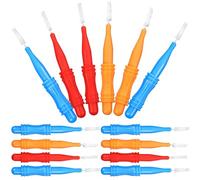Veemoon 50pcs Interdental Brush Teeth Cleaner, Small Dental Brush, Pp and Chemical Fibre, Compact, for Travel and Home Oral Cleaning Random Color