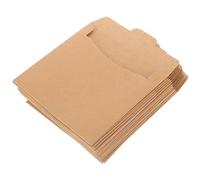 Veemoon 50pcs Kraft Paper CD Sleeves for CD Dvd Storage Durable and Easy Access for Filing and Protecting Discs Space Saving