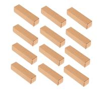 Veemoon 50pcs Kraft Paper Lip Gloss Boxes Small Cosmetic Packaging Containers with Smooth Rounded Edges for Lipstick Essential Oils Perfume Storage and DIY Craft Use