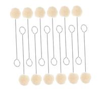 Veemoon 50pcs Leather Dye Wool Daubers Set Long Handle for DIY Leathercraft Staining and Coloring, Oil-Based Alcohol Dye Applicators for Home and Professional Use