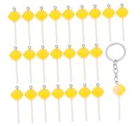 Veemoon 50pcs Lollipop Pendants Keychain Charms Transparent Gradient Charms for Jewelry Making Easy to Use for Necklaces Bracelets and Earrings