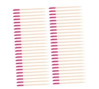 Veemoon 50pcs Nail Pushers DIY Manicure Tools Nail Push Stick Detailing Tools Wood Sticks for Sanding Wooden Cuticle Pusher Detailing Sanding Rosy