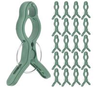 Veemoon 50pcs Plant Stem Straightening Orchid Vine Clamp for Garden Use 2.95x2.16x0.39in Plastic Green Reinforce Plant with Snapping Grafting Vine