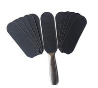 Veemoon 50pcs Portable Foot Sandpaper Callus Remover Tool for Hard Skin Removal and Softening, Black Foot File Replacement Pads Suitable for Home Pedicure Use