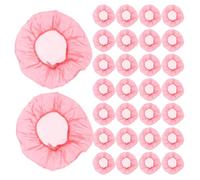 Veemoon 50pcs Red Fire Alarm Dust Covers 1.5 Mil Thick 10cm Detector Protection Guard Caps for Renovation, Building Safety, and Home Kitchen Use