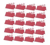 Veemoon 50pcs Rose Floral Wedding Invitation Cards with Romantic Design Durable Premium Table Place Cards for Handwritten Guest Names Elegant Printable Name Tags for Wedding Receptions