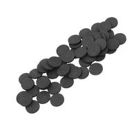 Veemoon 50pcs Round Graphite Block Electrode Discs Thickness High Purity Circular Graphite Electrodes for Furnace Laboratory Metallurgy and Industrial Applications