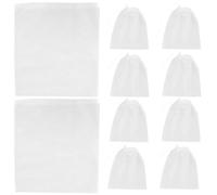 Veemoon 50pcs Transparent Drawstring Shoe Bags Large Portable Storage Dustproof Organizer for Travel Men Women Handbag Purse Storage