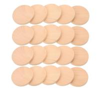 Veemoon 50pcs Unfinished Wood Slices Smooth Wooden Circles for Crafts DIY Decoration Engravable Blank Wood Rounds for Home Art Projects and Handcrafts