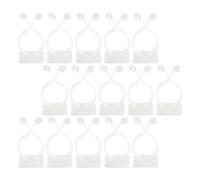 Veemoon 50pcs White Plastic Plant Invisible Hooks with Self-Adhesive Design and Easy to Install for Gardening Support of Flower and Green Plant Climbing on Walls
