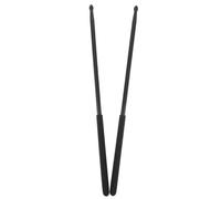 Veemoon 5A Aluminum Alloy Metal Drumsticks Pair, Non-Slip Black Jazz Drum Mallets for Percussion Practice and Dance Drumming, Lightweight 24# Drumsticks for Professional Drummers
