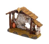 Veemoon 5cm Resin Nativity Figure Christmas Manger Scene Ornament for Holiday Tabletop Decoration Religious Christian Collectible Figurine