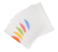 Veemoon 5pcs A4 Plastic File Folders with Side Clip, Document Organizer Folder for Office, School, and Travel, Colorful Report Holders with 30-Sheet Capacity