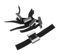 Veemoon 5Pcs Adjustable Wireless Mini Microphone Clip Holder with Stretchable Hook and Loop, Universal Lavalier Microphone Clamp for Events, Conference, and Stage Use