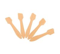 Veemoon 5pcs Bamboo Cosmetic Spatula Set Mini Makeup Scoop and Face Mask Mixing Spatulas for Skincare Routine and Facial Treatment Tools in Beauty Care