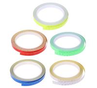 Veemoon 5pcs Blue Wheel Reflective Stickers for Cycling Safety Accessories, High Brightness Reflective Film Tape Rim Stickers that Will Not Fade Under The Sun, for Mountain Bike Riding