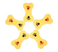 Veemoon 5pcs Bone-shaped Squeak for Dogs, Sound-emitting Pet Playthings, Sturdy Chew for Interactive Training and Bath Time Fun