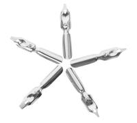 Veemoon 5Pcs Dip Pen Nibs Replacement Wear Resistant Calligraphy Pen Tips for Lettering and Drawing Lightweight Compact Design for Beginners and Artists