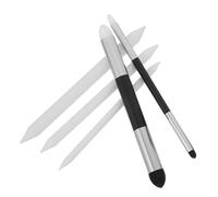 Veemoon 5pcs Double-Ended Blending Stumps Set with 3 Paper Blenders for Sketching, Shading and Highlighting - Large Small Silver Sponge Pens for Artists and Drawing Use