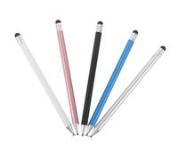 Veemoon 5pcs Dual Head Stylus Pens for Tablets and Mobile Phones, Touchscreen Capacitive Pen with Suction Cup and Silicone Tip, High Precision Writing and Drawing Accessories for Office