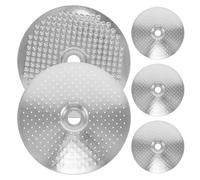 Veemoon 5pcs Espresso Filter Screen - Metal Coffee Filter Plate 1.65" OD - Bottomless Portafilter Accessories - Reusable Stainless Steel Puck Screen for Coffee Machines and Brewing Tools