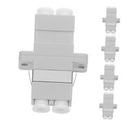 Veemoon 5pcs Fiber Optic Adapter Fiber Cable Connector Kit Lc to Lc Adapter Audio Coupling Interconnects