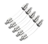 Veemoon 5pcs Glass Wish Bottles with Screw Lids Tiny Decorative Vials for DIY Crafts Jewelry Making and Souvenirs for Parties and Organizing Items