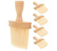 Veemoon 5pcs Keyboard Cleaning Brush with Wooden Handles Gentle Dust Remover for Laptop Car and Instrument Grooves Reusable Handheld Dusting Tools for Tight Gaps and Delicate Surfaces