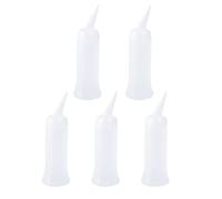 Veemoon 5pcs Large Applicator Bottles with Scale for Hairdressing Easy Squeeze Leak Oblique Mouth Design for Convenient Use Barber Shops and Salons
