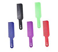 Veemoon 5Pcs Mens Hairdressing Comb Portable Plastic Handheld Haircut Tool Smooth Rounded Teeth for Wet and Dry Use Comfortable Grip for Salon and Barbershop