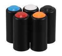 Veemoon 5pcs Mic Battery Covers: Screw-On Mic Battery Caps For Singers And Speakers - Plastic Microphone Accessories Compatible With BETA58 PGX24SLX24 PG58 Compatible With SM58